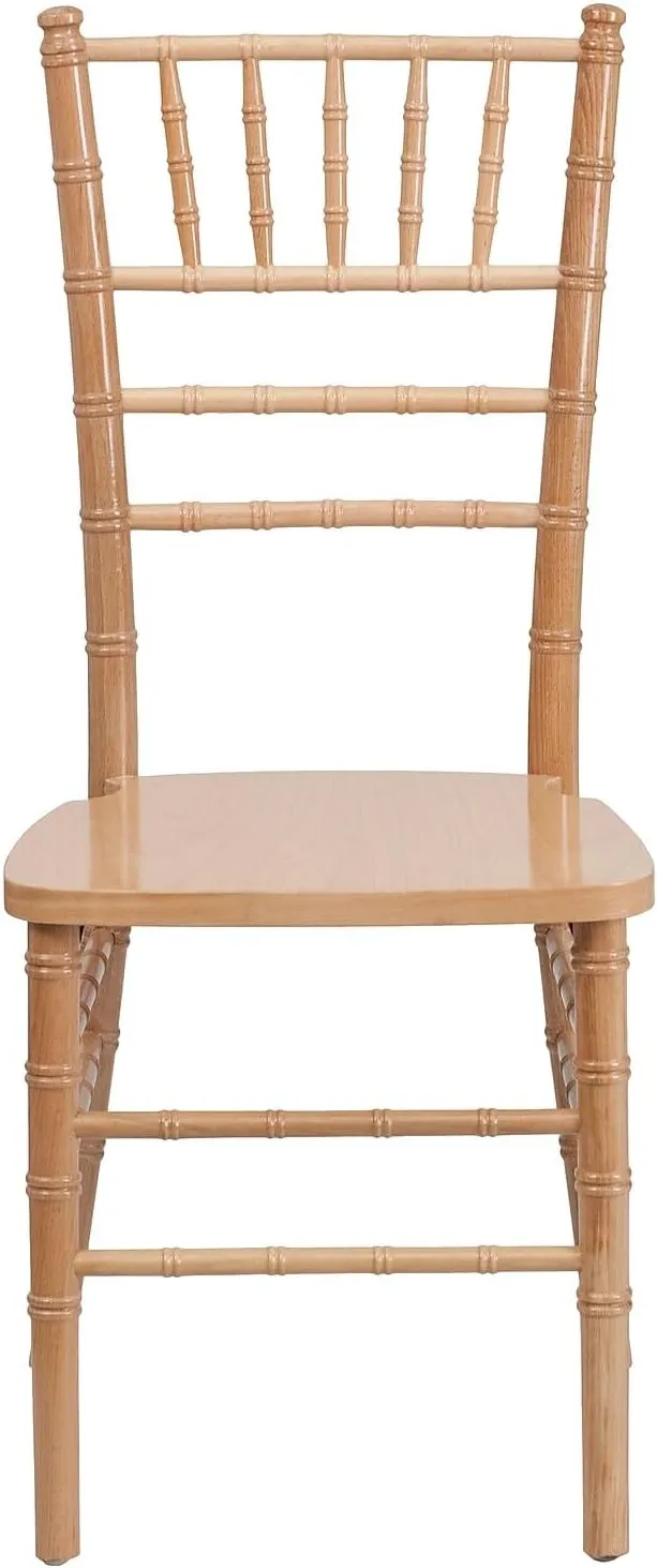 Flash Furniture 2 Pack HERCULES Series Natural Wood Chiavari Chair