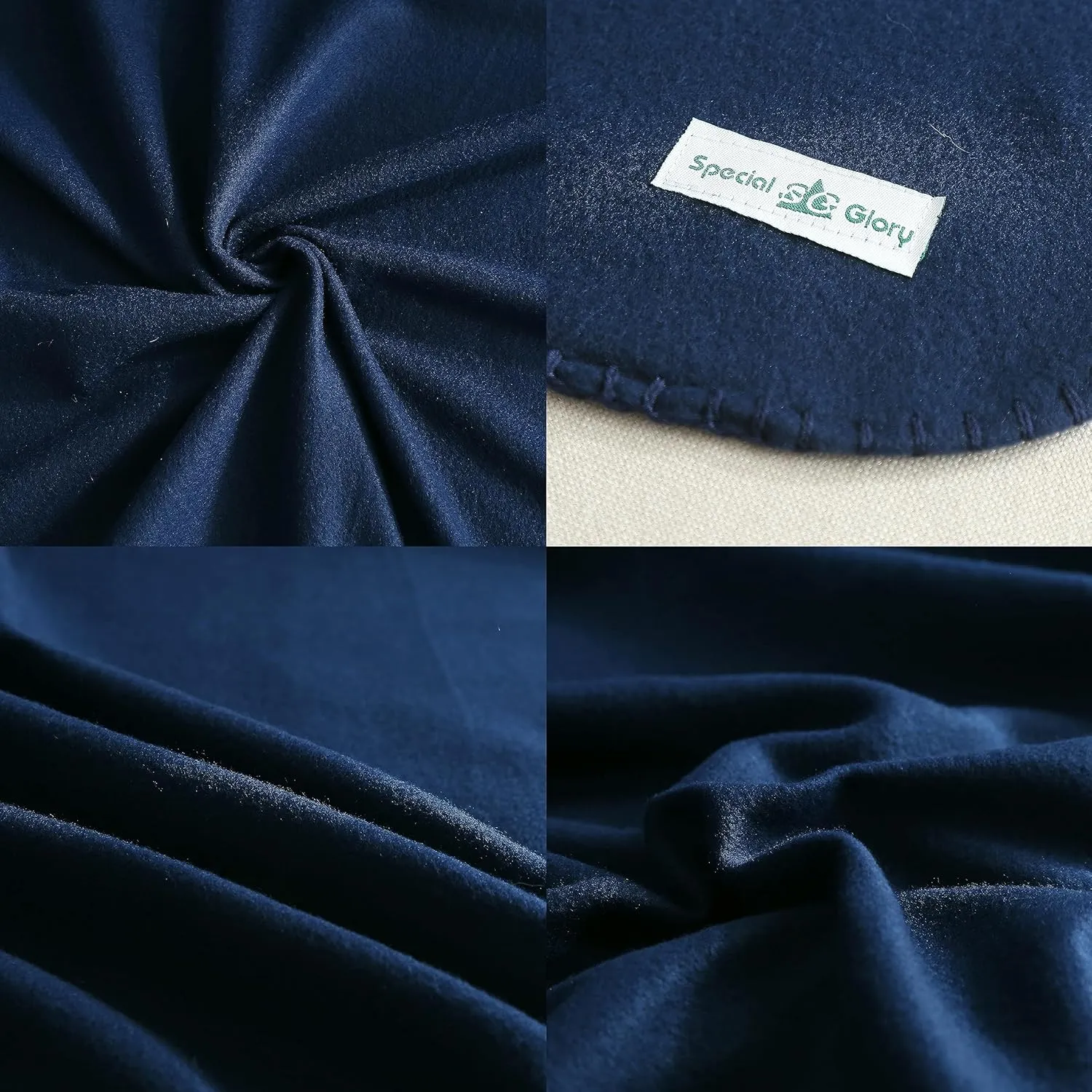 Fleece Throw Blankets Bulk Fleece Blankets Solid Wholesale Lightweight Warm Soft for Pet Bed Sofa Couch Office Wedding Gifts Travel Seasons (Navy, Pack of 6-50x60 Inches)