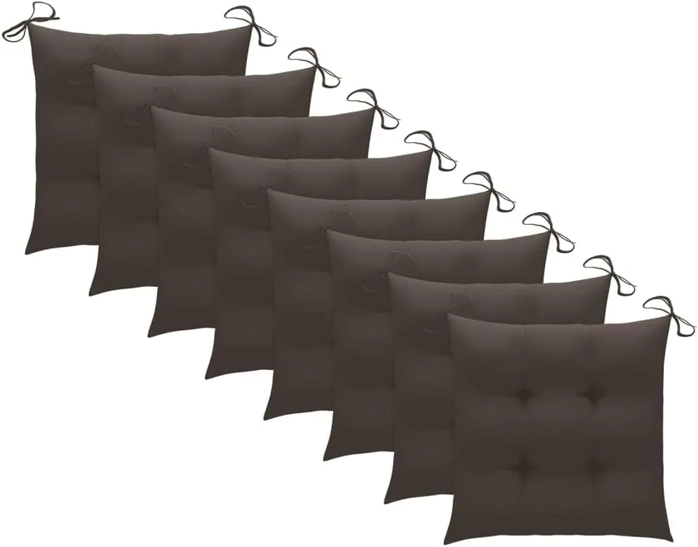 Folding Beach Chairs Heavy Duty Beach chairsPatio Chairs 8 pcs with Cushions Solid Teak WoodSuitable for Garden Patio Living Room