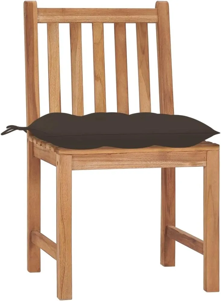 Folding Beach Chairs Heavy Duty Beach chairsPatio Chairs 8 pcs with Cushions Solid Teak WoodSuitable for Garden Patio Living Room