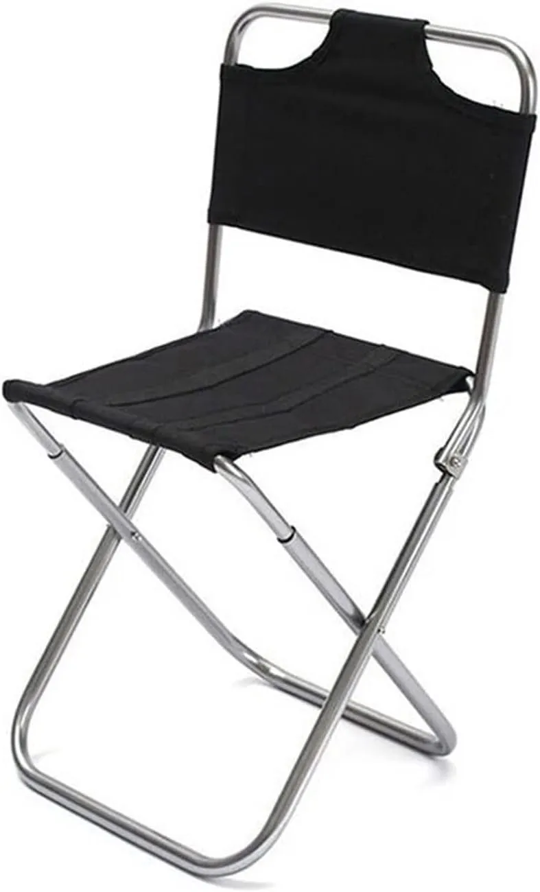 Folding Chair Outdoor Folding Chair Aluminum Alloy Camping Chair Folding Stool Portable Multifunctional Hiking Fishing Picnic Backrest Stool