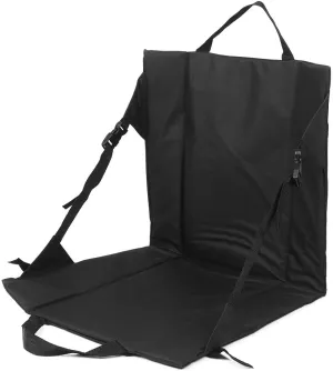 Folding Cushion Beach Chair, Backpack Chair Lightweight Stadium Cushion Outdoor Camping Accessories, Beach Chairs for Adults Sand Chair, Sling, Folding, Portable, Boat Chair