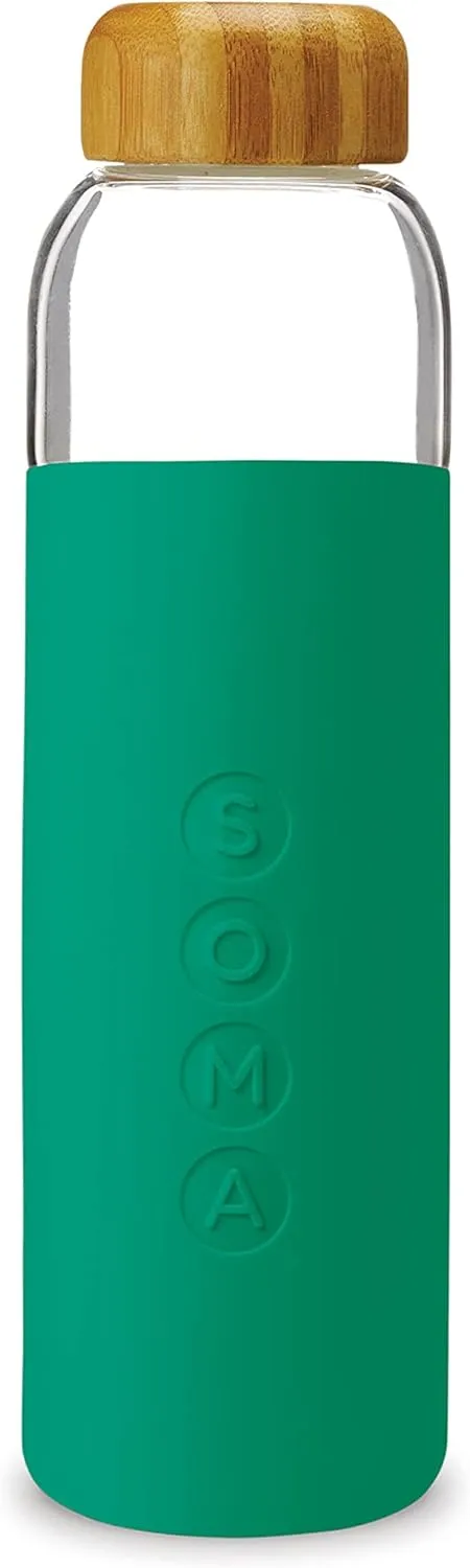 Full Circle Home V.2 17 oz. Glass Water Bottle - Emerald