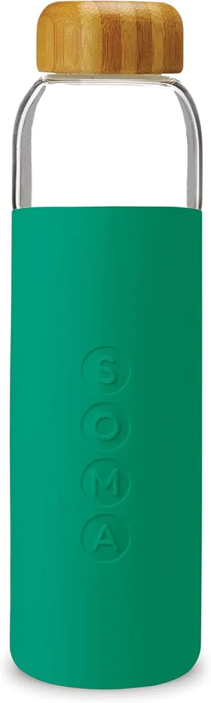 Full Circle Home V.2 17 oz. Glass Water Bottle - Emerald