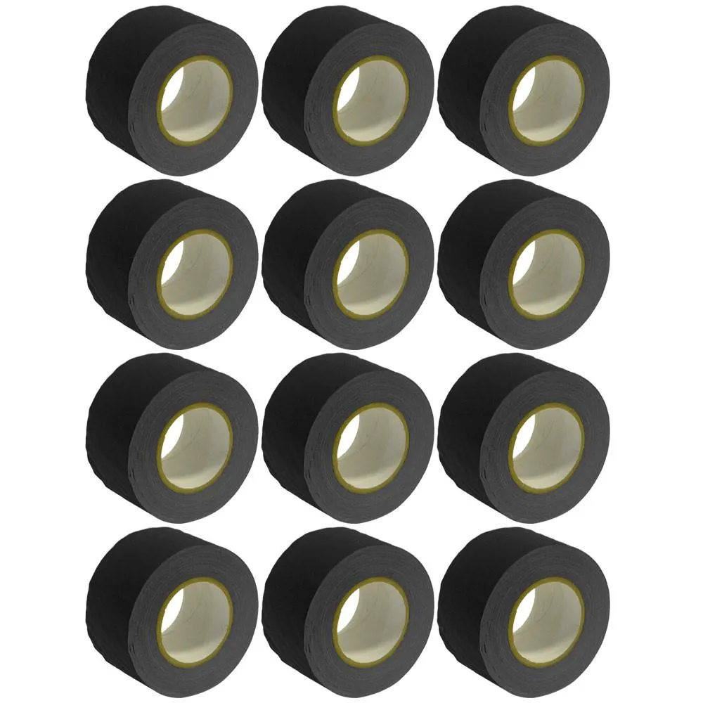 Gaffer's Tape - Black - 3 inch (12 Pack)
