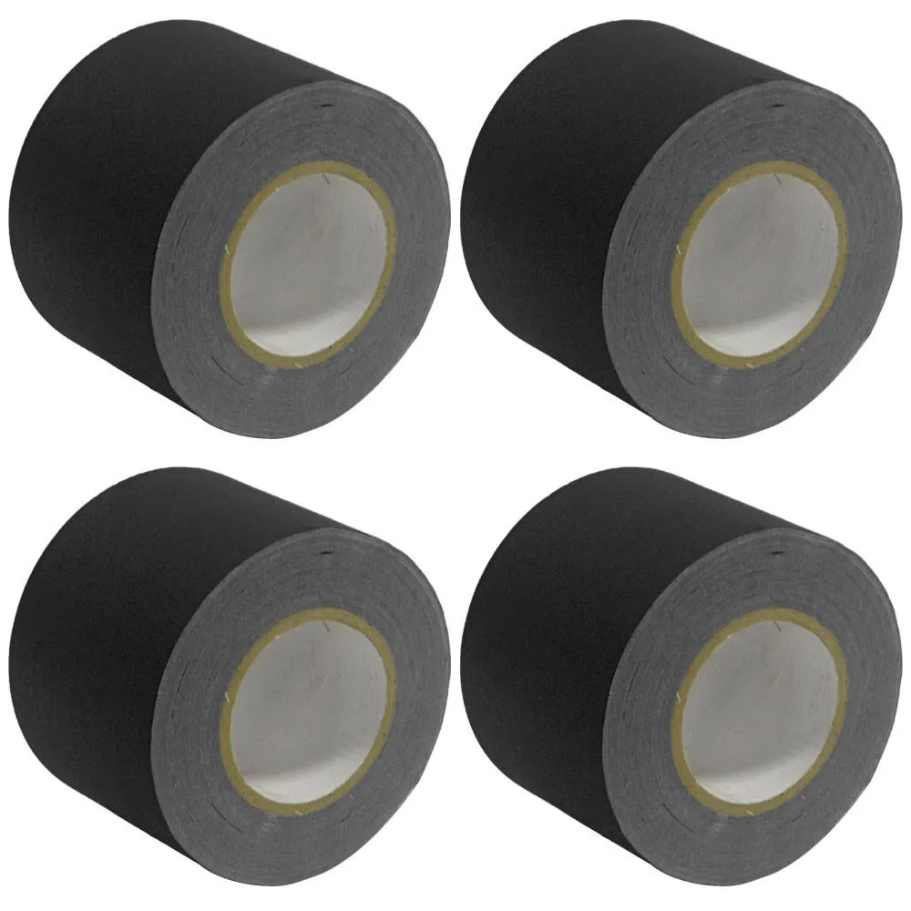 Gaffer's Tape - Black - 4 inch (4 Pack)