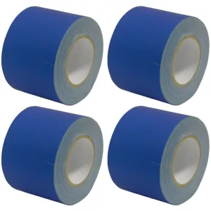 Gaffer's Tape - Blue - 4 inch (4 Pack)