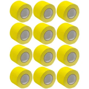 Gaffer's Tape - Yellow - 4 inch (12 Pack)