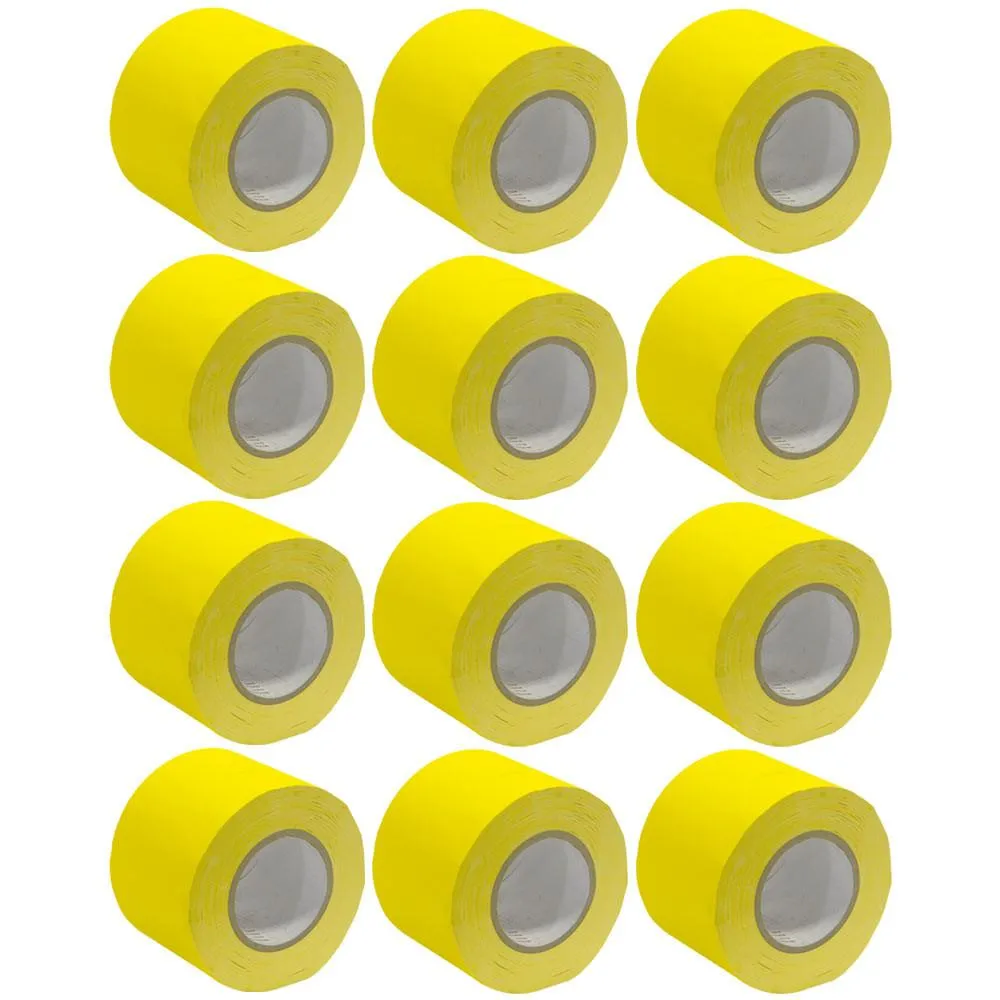 Gaffer's Tape - Yellow - 4 inch (12 Pack)