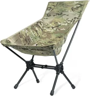GaRcan Portable Camping Chairs Outdoor High Back Chair for Fishing Trekking BBQ Parties Gardening Indoor Use (Multicam)