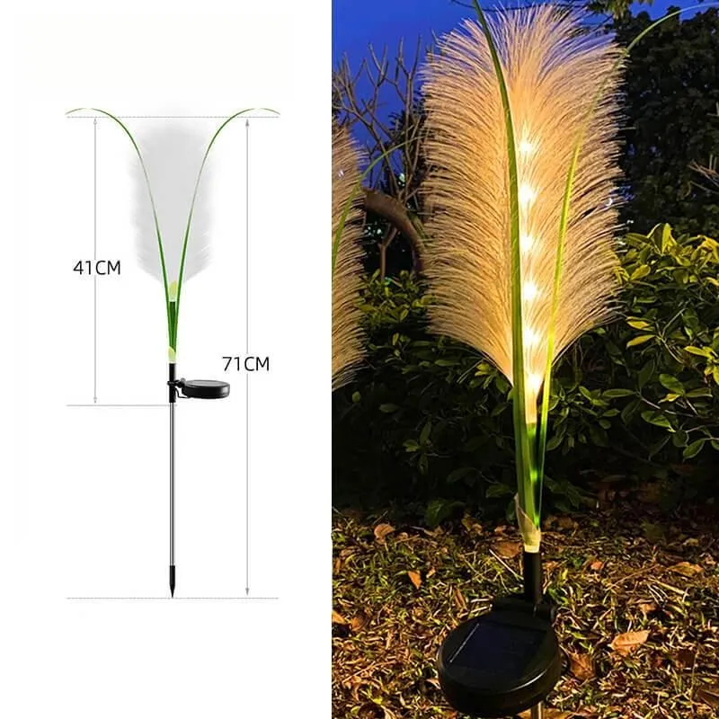 Garden Reed Lantern - Solar Outdoor Decorative Light