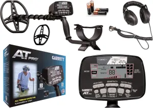 Garrett at Pro Metal Detector – Made in The USA - Waterproof to 10ft, Proportional Audio, Iron Audio, Fast Recovery, Digital Target ID, Includes MS-2 Headphones