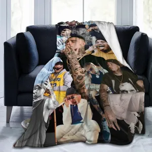Gera Mx Blanket Flannel Fleece Printed Throw Blankets Ultra Soft Micro Warm Blanket for All Season Bedding Chair Sofa Couch Bed 50"x40"