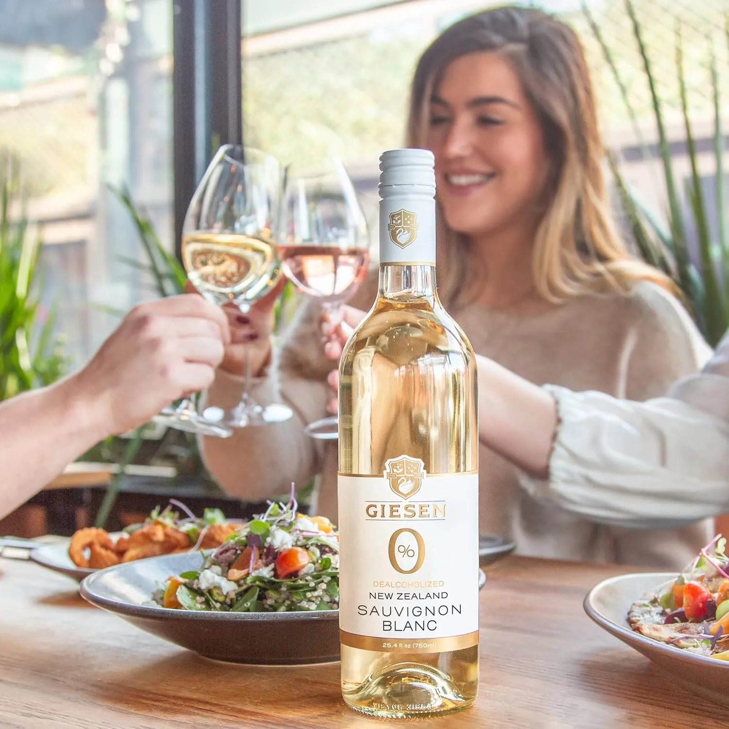 Giesen Dealcoholized Sauvignon Blanc, Non-Alcoholic White Wine, Fresh Aromatics, Crisp, Clean Flavors, Marlborough, New Zealand, 750ml (750ml, 1)