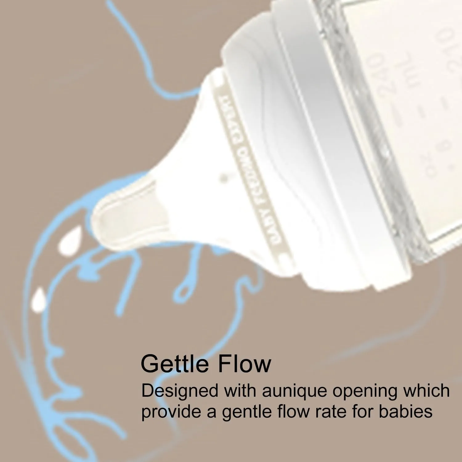 Glass Nurturing Baby Bottles Gentle & Extra Slow Flow, Newborn Breastfeeding Bottle with Anti Colic Nipple for 0 Months Babies, Includes SS Nipples(3Oz, 2 Packs)