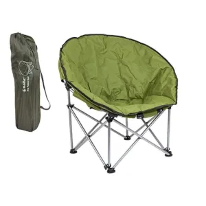 Green Adult Bucket Camping Chair Padded High Back Folding Orca Moon Chair & Bag Twin Pack