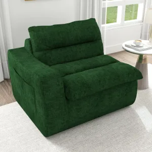 Green Lazy Floor Sofa - Modern Floor Chair with Comfortable Beanbag Design for Living Room, Bedroom, and Office