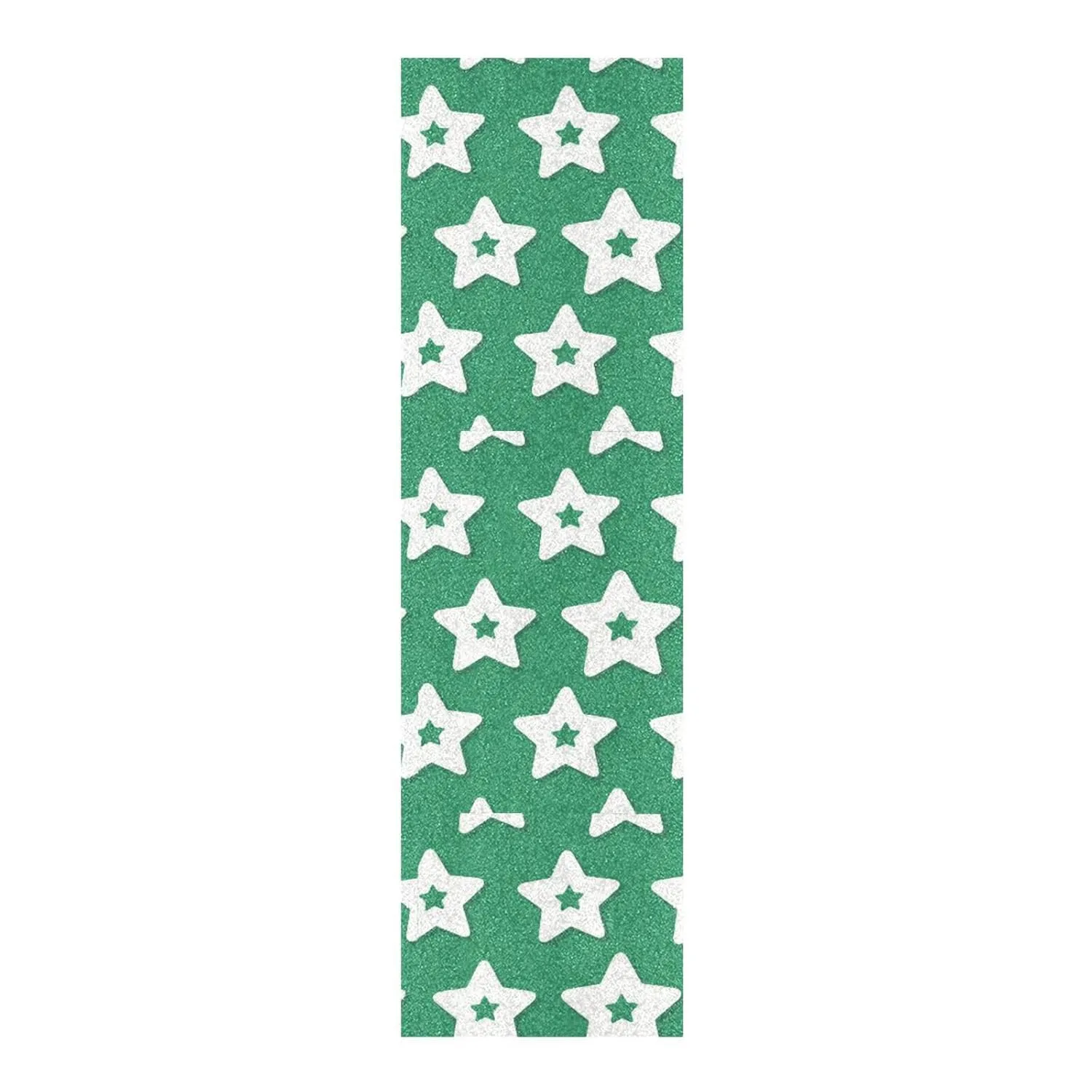 Green Simple Minimalist Stars Skateboard Grip Tape roll Waterproof Grip Tape for Scooter Non-Skid Grip Tape Cruiser 33×9 Inch