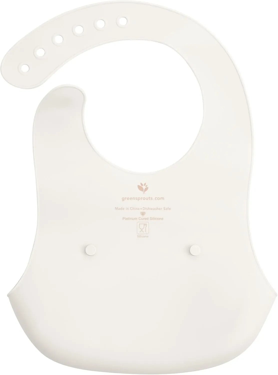green sprouts Unisex Baby Silicone Scoop Bib