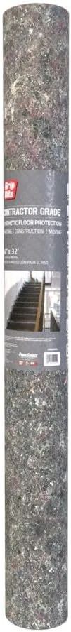 Grip-Rite GRPFLC4032 Synthetic Floor Protection, Reusable, Non-Skid, Recycled Material, 40 Inch x 32 Foot Long Roll, 1 Each