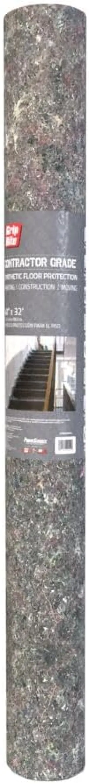 Grip-Rite GRPFLC4032 Synthetic Floor Protection, Reusable, Non-Skid, Recycled Material, 40 Inch x 32 Foot Long Roll, 1 Each