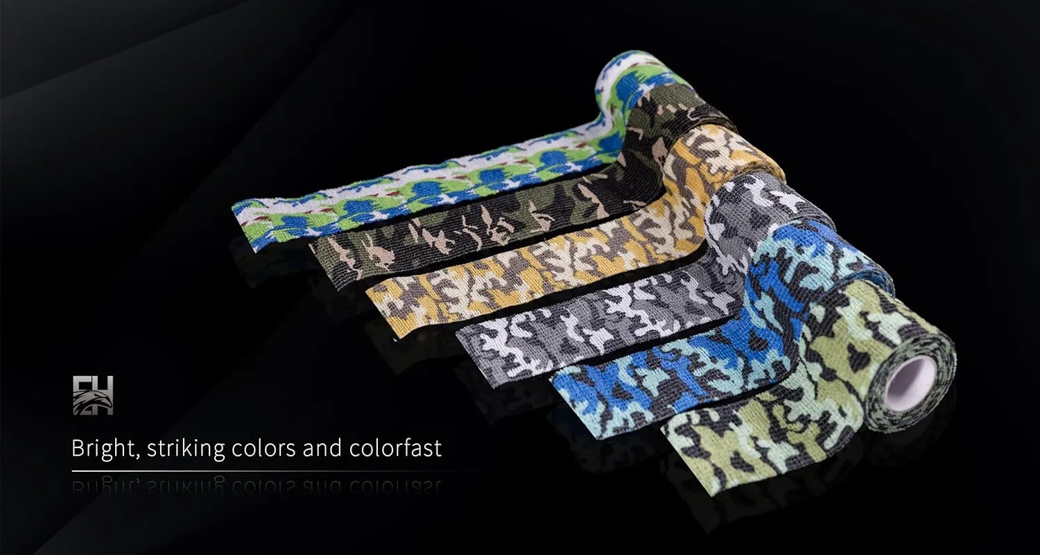 Grip Tape 24Pcs Self-Adhesive Bandage Cohesive Elastic Wrap for Tattoo Pen Machine Accessories
