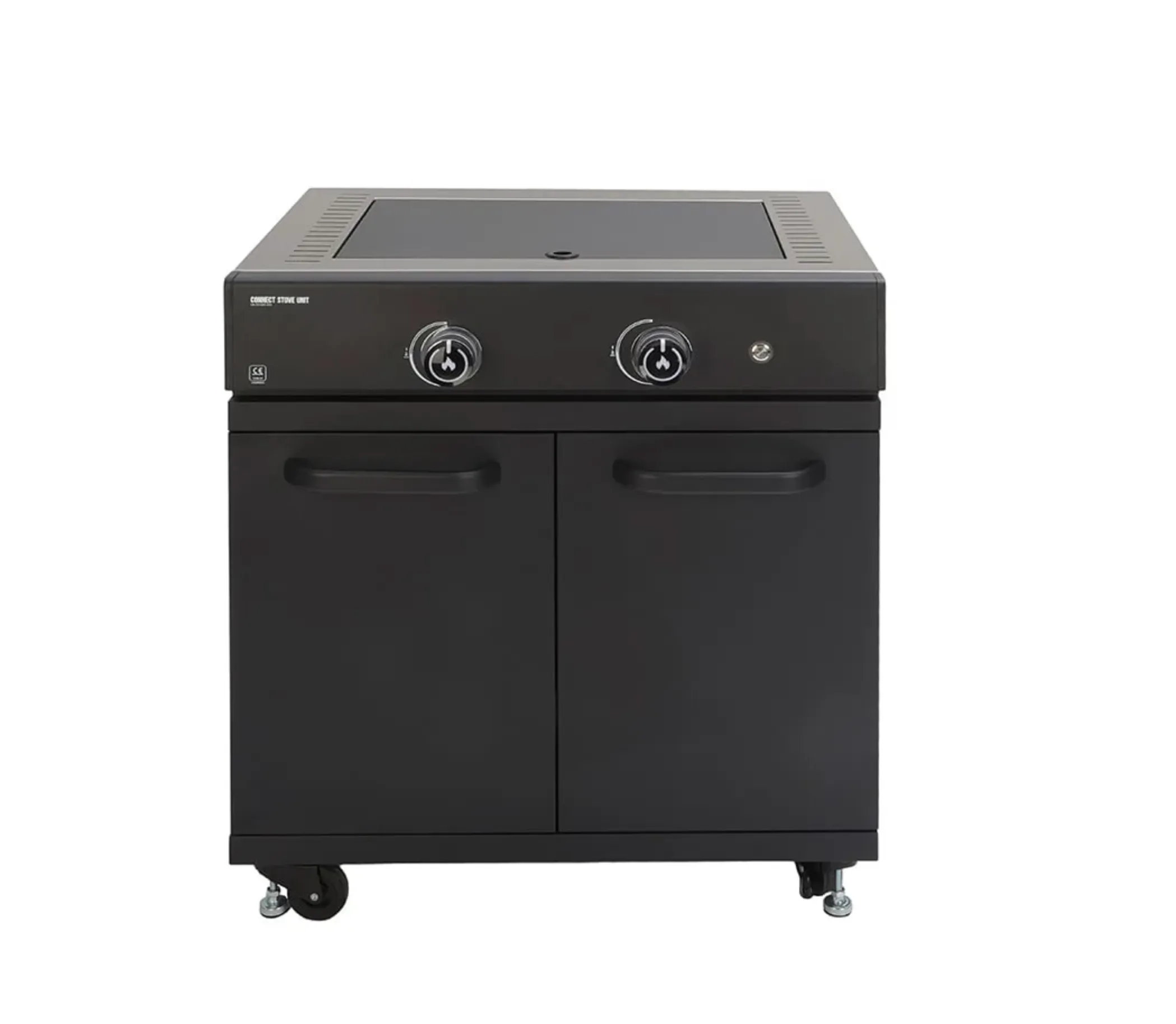 GRLLR Outdoor Kitchen 5 Burner BBQ, Stove unit,Fridge, Sink and Kamado