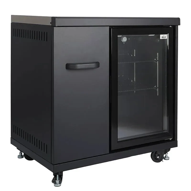 GRLLR Outdoor Kitchen 5 Burner BBQ, Stove unit,Fridge, Sink and Kamado