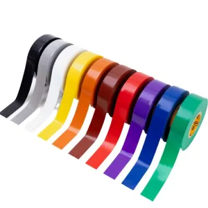 GTSE Mixed Colors Electrical Tape, 10-Pack – Waterproof, Industrial Grade Vinyl, 3/4 in x 66ft– Strong Self-Adhesive PVC Electric Tape for Wire Insulation, 7 Mil, 600V – UL/CSA Listed