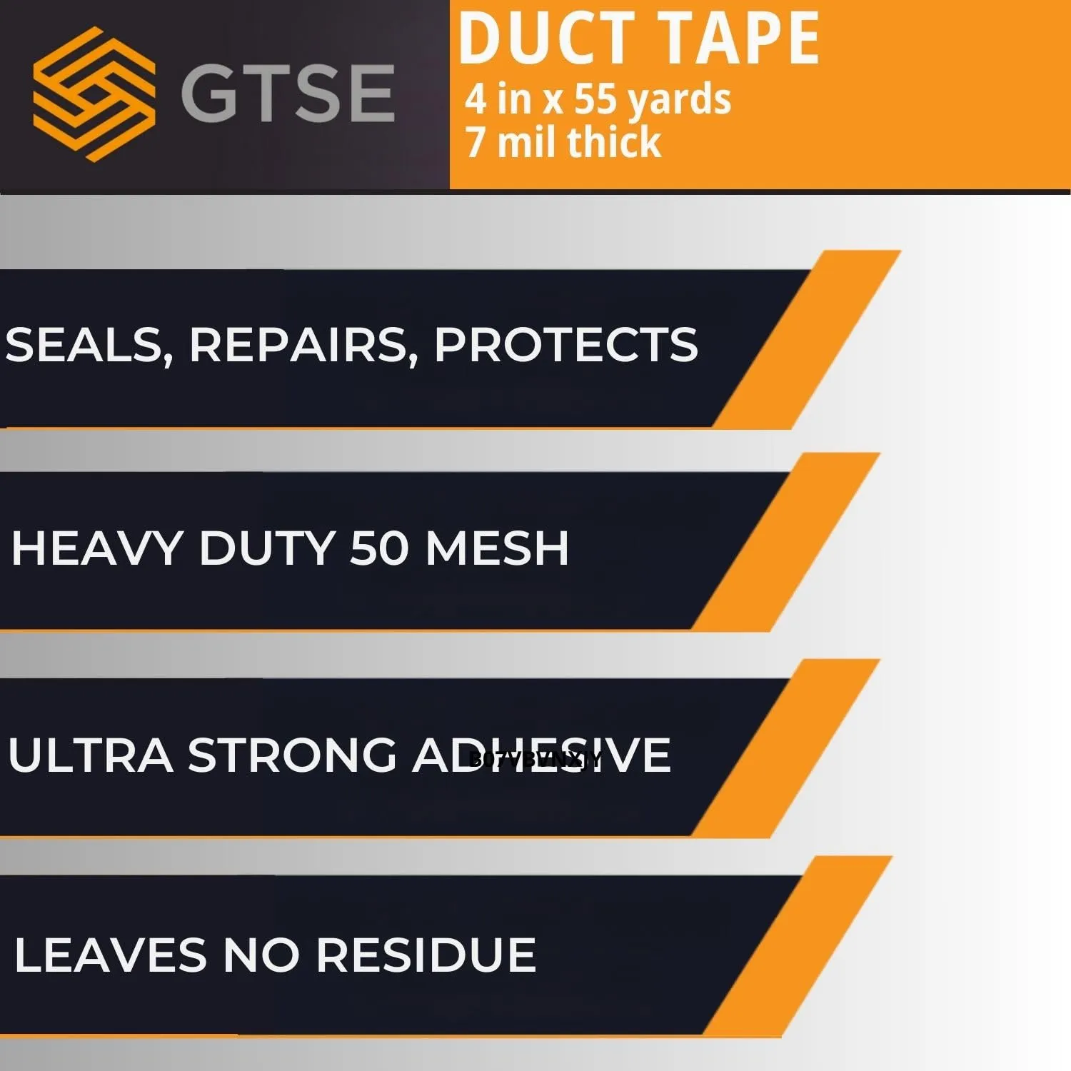GTSE Wide Duct Tape, Brown, 4 Inches x 55 Yards (164 ft), Heavy Duty, Waterproof Repair Tape for Indoor or Outdoor Use, 1 Roll