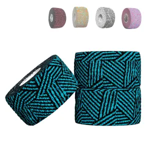 Gym & Hook Grip Tape - Thumb & Finger Protection - for Cross Training, Weightlifting, Gymnastics & More - Stretchy Adhesive Athletic Weightlifting Tape - 24 ft Long 3 Pack