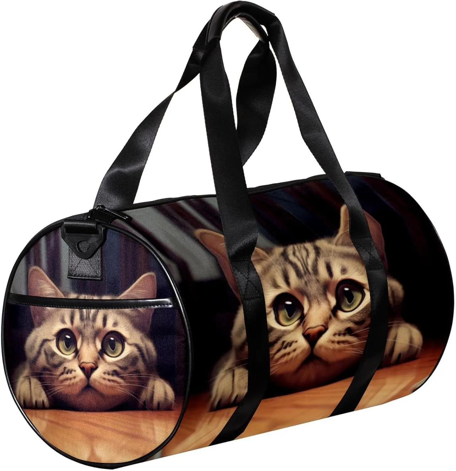 Gym Bag for Women,Small Gym Bag for Men,Chair Cat,Overnight Bag