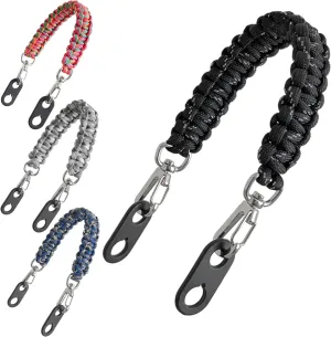 Handle for Hydro Flask Water Bottle Lids, Paracord Clip-on Handle Accessory with Shoulder Strap