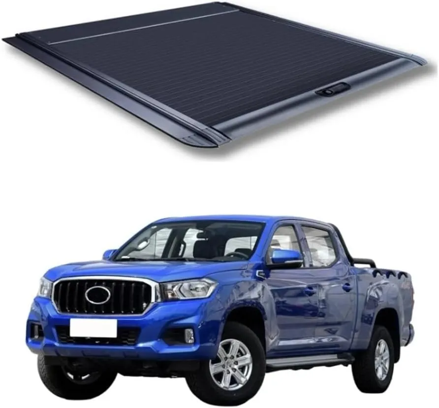 Hard Retractable Tonneau Cover Compatible for MAXUS T60/T70/T80 - Aluminum Roller Shutter Truck Bed Cover, Waterproof & Lockable (Standard Bed Models)