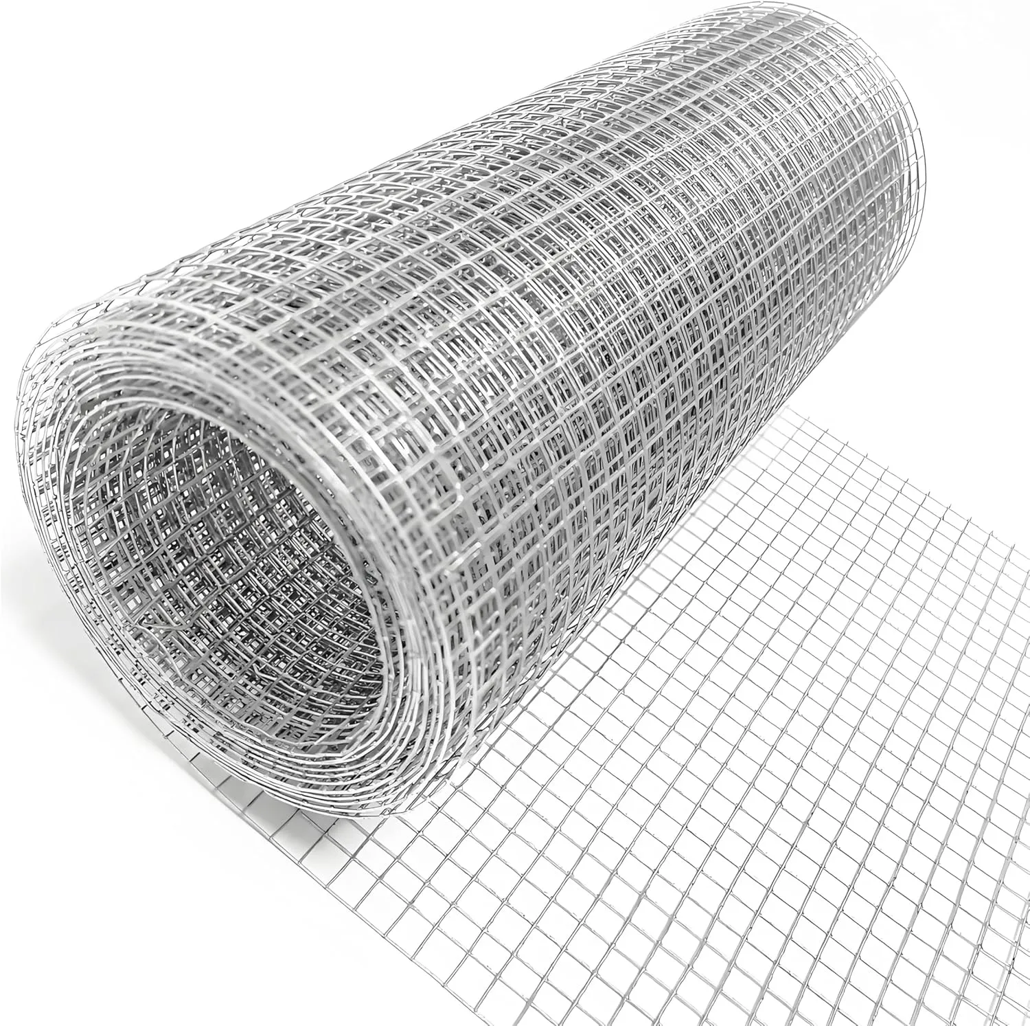 Hardware Cloth 1/4 inch 8inx20ft,Chicken Wire Mesh Fence,Galvanized After Welding 23 Gauge,Wire Mesh Roll Wire Cloth for Chicken Pen/Coop Fences, Garden Fences,Screen Meshs,Poultry Netting Cage