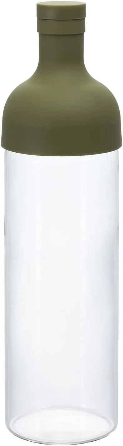 Hario Cold Brew Tea Wine Bottle, 750ml, Olive Green