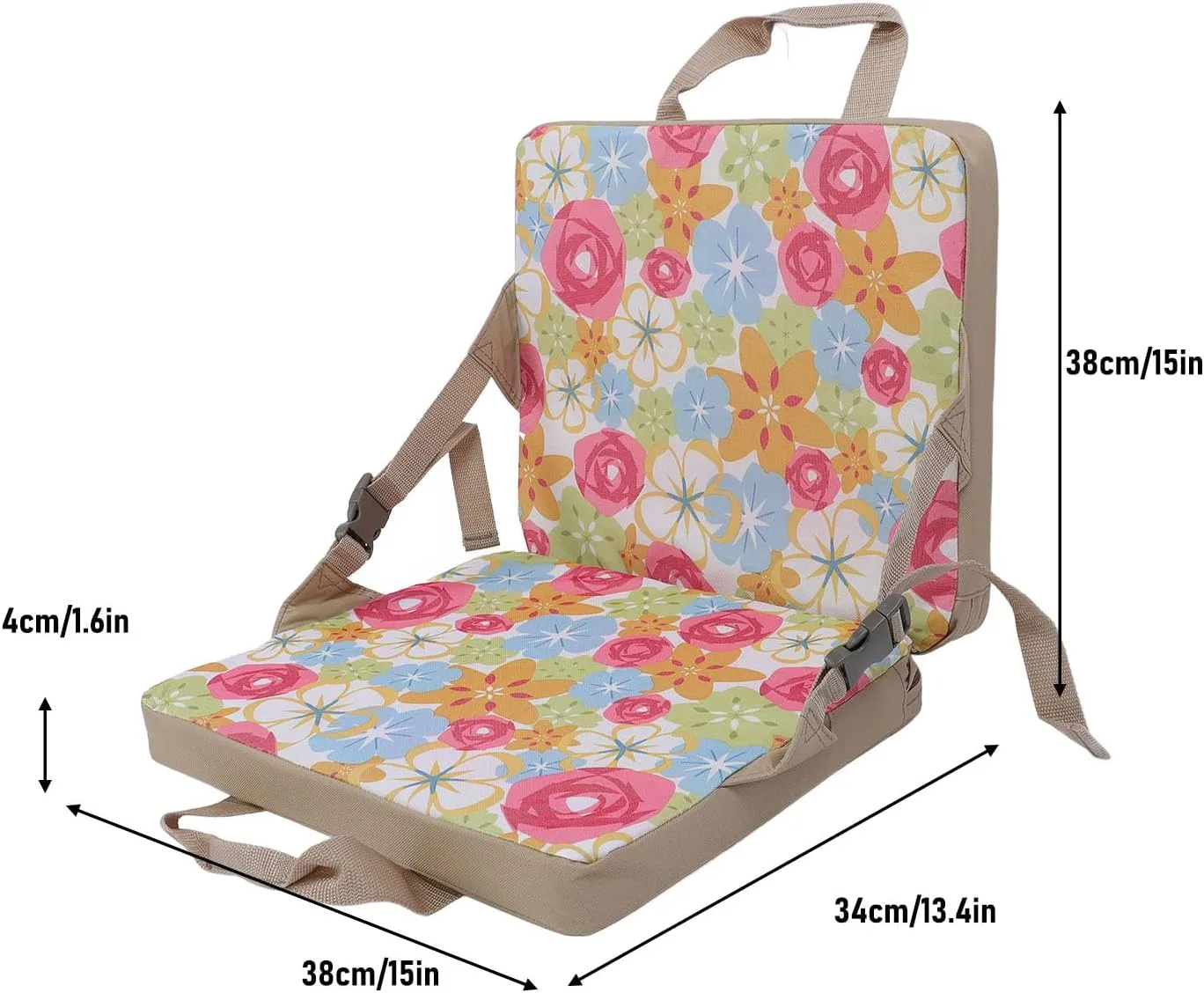 HEEPDD Portable Stadium Seat, Folding Stadium Seat Nylon Bleacher Cushion Lightweight Padded Seat Cushion for Outdoor Activities Fishing Camping Picnics
