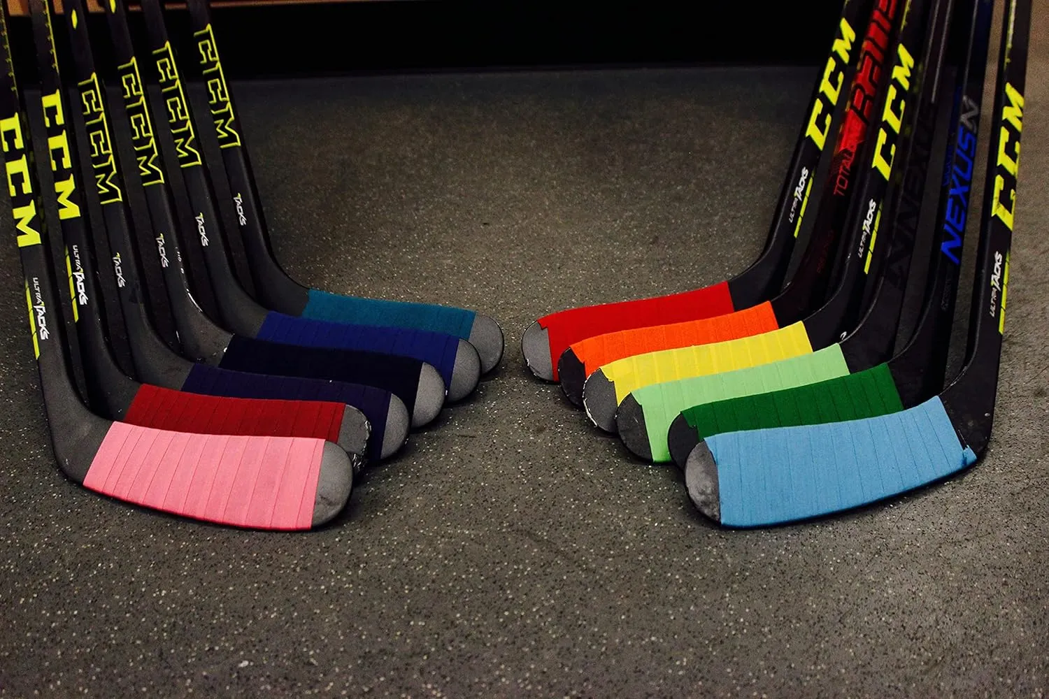 Howies 3 Pack Hockey Stick Premium Cloth Tape or Shin Tape 3-Pack You Choose Colors - Cloth (1 Inch by 24 Yards Long) Clear/Poly (1" x 30yds) with Free Tape TIN (1 Purple / 1 Blk / 1 Wht)