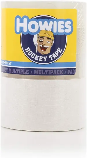 Howies Hockey Tape 5 Roll Pack of Hockey Tape - 3 Rolls of Clear Shin Pad Tape, and 2 Rolls of White Hockey Stick Tape…
