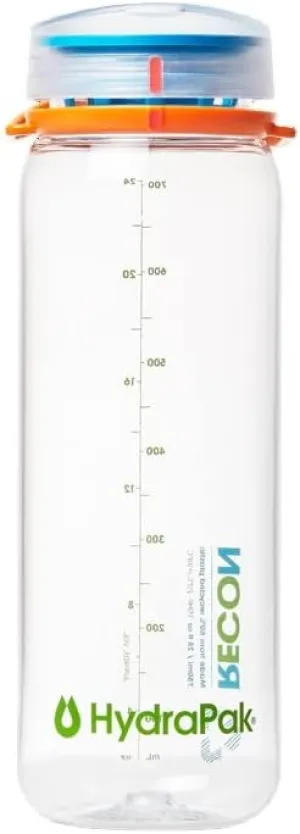 HydraPak Recon Twist & Sip - Wide Mouth Recycled Plastic Water Bottle (24oz or 32oz) - Eco Friendly, BPA Free, Easy Carry