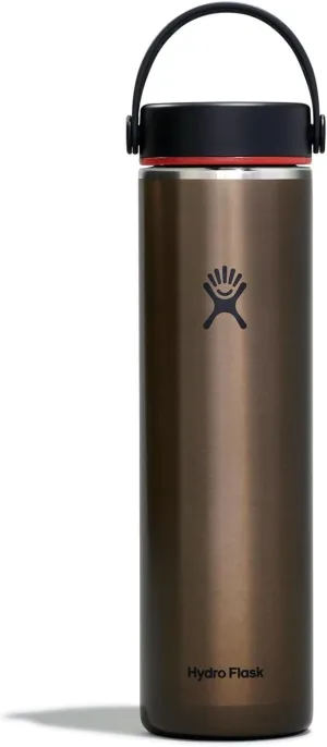 Hydro Flask Steel 24 Oz Lightweight Wide Flex Cap Obsidian