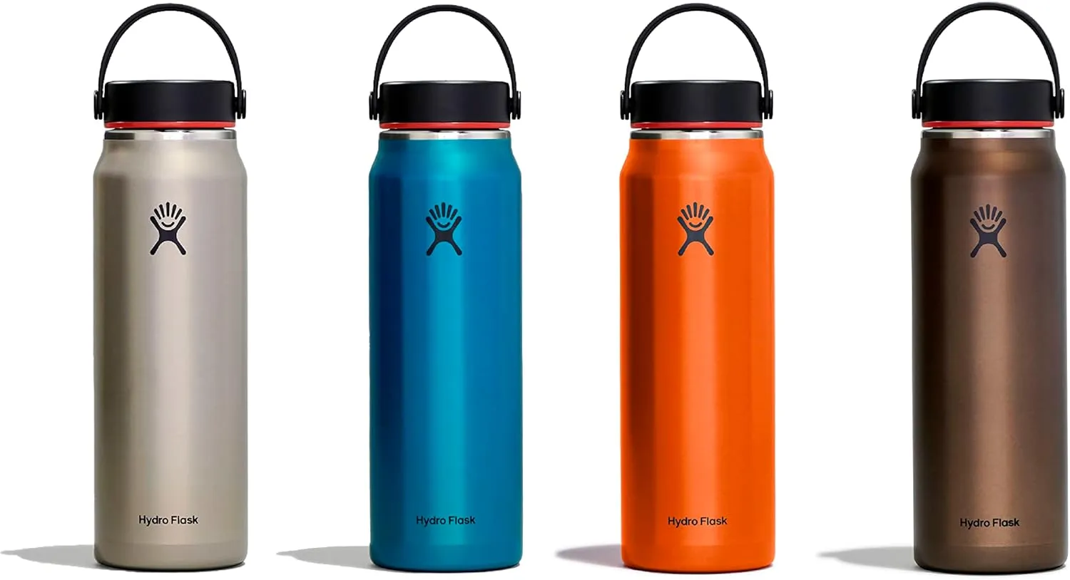 Hydro Flask Steel 24 Oz Lightweight Wide Flex Cap Obsidian