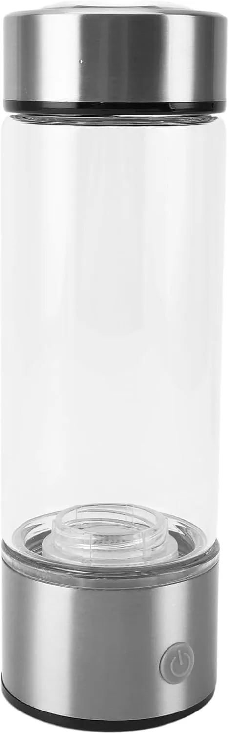 Hydrogen Rich Water Generator 450ml Ionizer Cup for Sports Outings High Borosilicate Glass