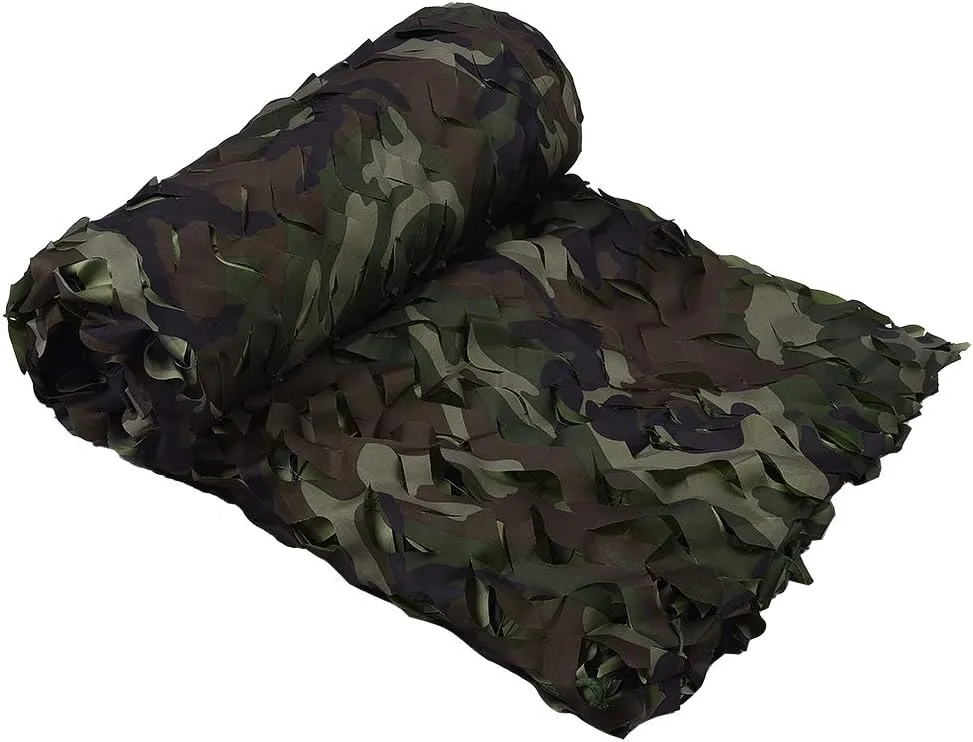 HYOUT Camo Netting Camouflage Net Bulk Roll for Hunting Blinds Ghillie Sunshade, Camping, Military Party Decoration