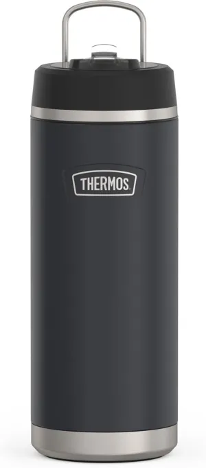 ICON SERIES BY THERMOS Stainless Steel Water Bottle with Straw Lid, 32 Ounce, Granite