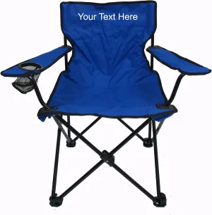 Imprinted Personalized C-Series Rider Classic Quad Chair - Blue