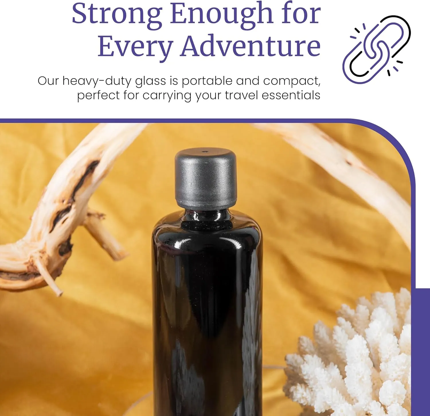 Infinity Jars Glass Bottle 100 ML (3.4 fl oz) Euro Dropper Cap Black Ultraviolet Dropper Airtight Seal Refillable Perfect For Long-term Storage Of Essential Oils Serum, Screw Top Bottle Pack 3