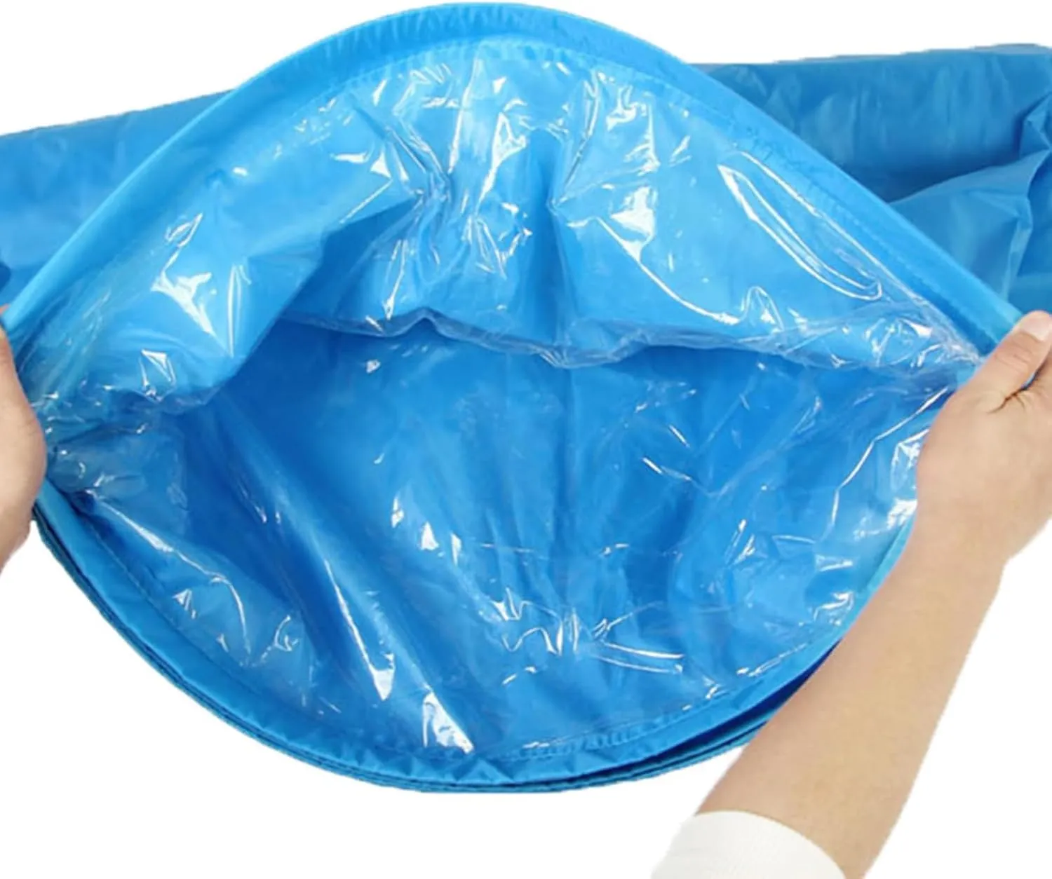 Inflatable Sofa, Air Lounger Camping Sofa, Hammock Inflatable Mattress Inflatable Bed Pool Float, Portable Blow Up Chair Couch for Outdoor Relaxing & Travel Blue