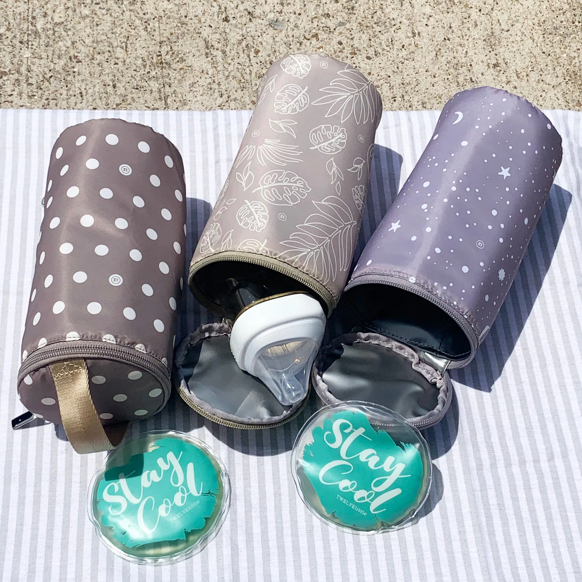 Insulated Bottle Pouch in Star Lining - Purchase