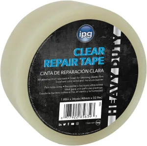 IPG Clear Poly Repair Tape, 1.88" x 36 yd, (Single Roll)